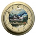 14" Clock - Beaver - Metal/Brass Finish