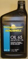 Aeroshell 65 Straight Grade Engine Oil (Quart)